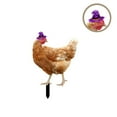 TIIFSWHS Chicken Tag With Witch Hat Garden Ground Tag Garden Cemetery plant-labels-for-plants
