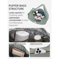 thumbnail image 3 of Bolso de hombro WESTBRONCO Small Puffer Crescent de nylon para mujer, 3 of 6
