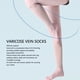 thumbnail image 4 of Calcetines de Compresión sin Dedos hasta la Rodilla 23 a 32 MmHg Circulación Mejorada Muslo Medias Altas para Venas Varicosas Apoyo para Enfermeras Correr Senderismo ANGGREK Otros, 4 of 8