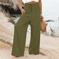 thumbnail image 2 of Summer Pants for Women Stretchy Suit plus Size Stretch Pant Dress for Pants Snow Day Woman Womens Fall Clothes Work Thick Women Tween Dress Running Sweat Daily Army Green 2XL, 2 of 9