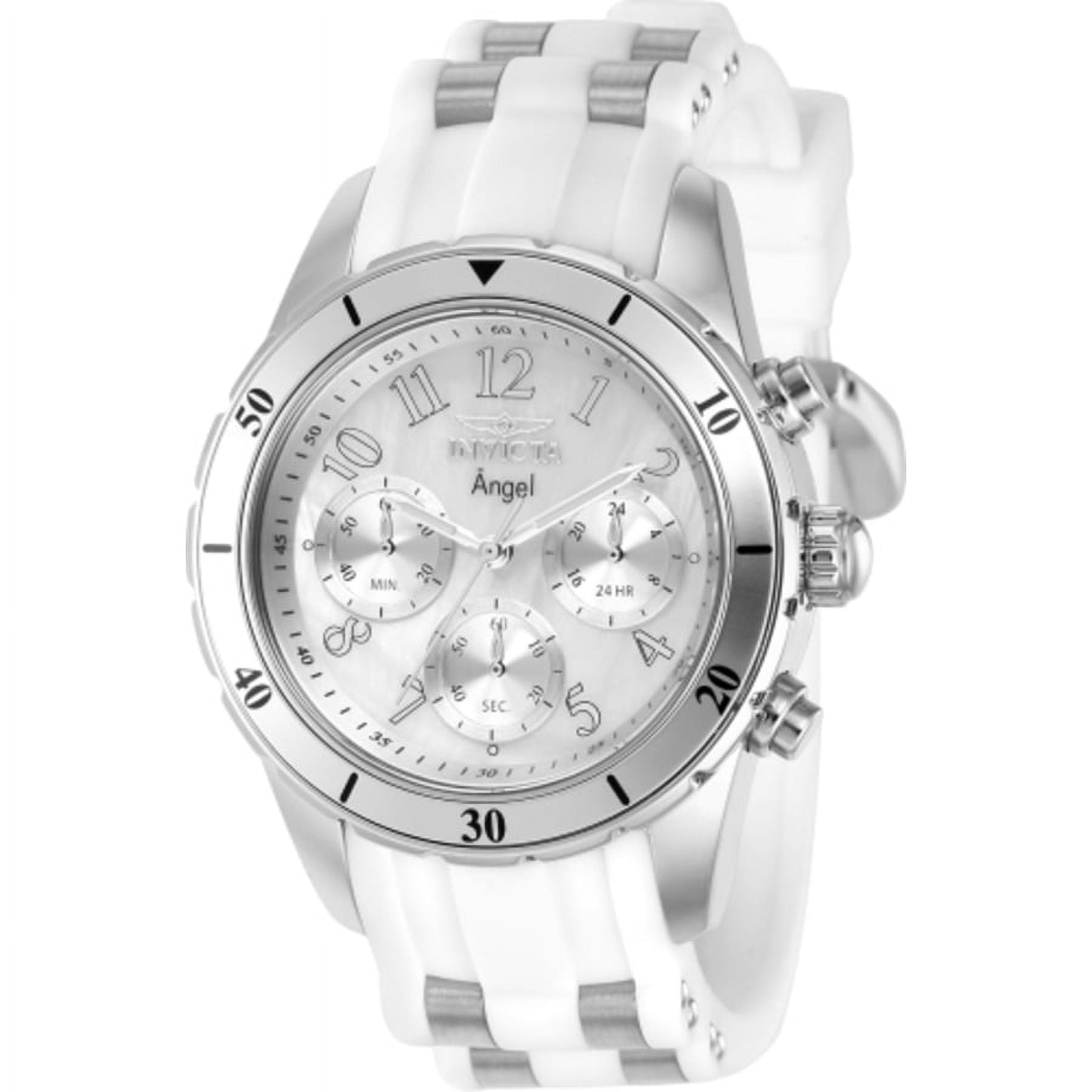 Invicta Women's Angel Jelly Fish White Dial Watch, Crystal Accents