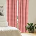 thumbnail image 2 of Ambesonne Abstract Window Curtains, Vertical Flowers Motif, Each 28" W x 63" L, Coral and White, 2 of 4