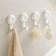 thumbnail image 1 of Gancho Giratorio | Gancho de Pared Adhesivo Ajustable 360° | Plástico Abs Resistente | Colgador Sin Dejar Rastro para Baño, Cocina y Oficina | Paquete de 4, Blanco, 1 of 6