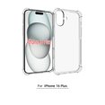 thumbnail image 1 of TopSave Extra Corner Bumper Soft Gel Rubber Jelly TPU Case For iPhone 16 Plus (6.7"), Clear, 1 of 3