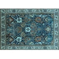 thumbnail image 1 of Ahgly Company Indoor Rectangle Oriental Light Blue Traditional Area Rugs, 6' x 9', 1 of 4