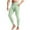 Green, variant on FNFYFH Men's Athletic Leggings Base Layer Underwear Tights Crossover High Waisted Workout Leggings for Running Cycling Basketball with Pockets