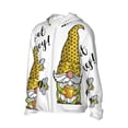 thumbnail image 3 of Goofa Gnome Sweet Honey Printed Women's UPF 50+ Sun Protection Hoodie Jacket Lightweight Long Sleeve Sun Shirt for Women with Pocket Hiking Outdoor-XX-Large, 3 of 9
