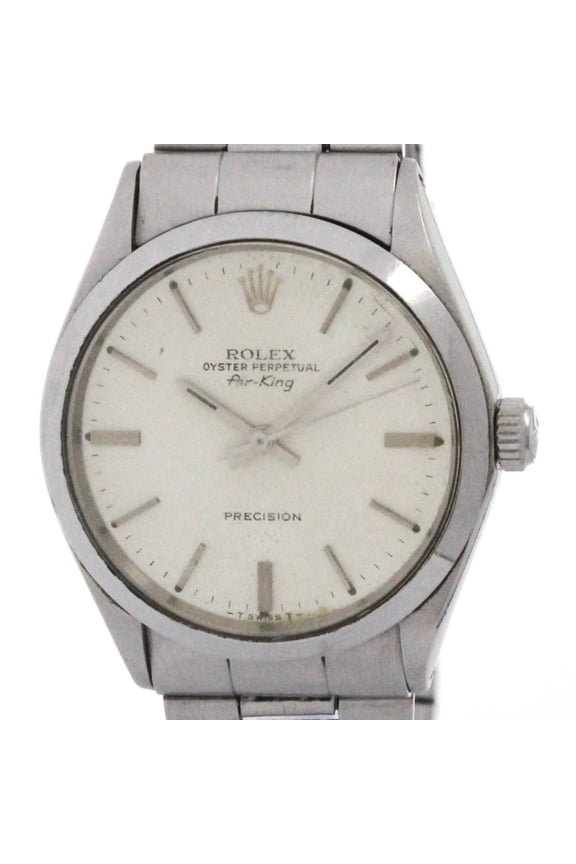 Pre-Owned ROLEX Air King 5500 Stainless Steel Automatic Mens Watch Vintage (Fair)
