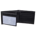 thumbnail image 2 of Cartera Tommy Hilfiger de piel con doble pliegue, color carbón, para hombre, 2 of 4