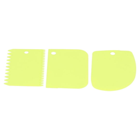 Espátula para tartas, 3 piezas/juego, raspador de crema para tartas, raspador de crema, alisador de tartas, acabado de lujo