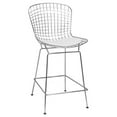 thumbnail image 3 of Mod Made Chrome Wire Counter Stool, 3 of 8