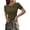 Army Green, variant on Women Summer Crew Neck Short Sleeve Tops Ribbed Knit Slim Fit Fashion Basic Tee Shirts Casual Going Out Top