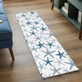 thumbnail image 3 of Navy Blue Starfish 2'x6' Runner Rugs for Hallway Kitchen Bedside Non Slip Washable, Coastal Summer Beach Ocean Watercolor Entryway Rug Runners with Rubber Backing, Long Carpet Runner for Laundry Room, 3 of 8
