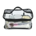 thumbnail image 1 of PVC Toiletry Bag Waterproof Transparent Bag Portable Travel Hand Carrying Storage Bag, 1 of 14