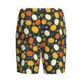 thumbnail image 2 of Lsque Autumn Pumpkin Maple Leaf Plants Mens Sleep Pajama Shorts,Short Pajama Pants, Cotton Ultra-Soft Knit-Small, 2 of 9