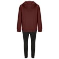 thumbnail image 5 of Men's Tracksuit With Zipper 2 Piece Hooded Fashionable Men's Solid Color Long Sleeve Casual Outwear Jackets Sets Running Jogging Sport Suit Sets Fall Winter Outfit, 5 of 5