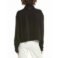 thumbnail image 2 of MICHAEL Michael Kors womens  Satin Shirt, m, Black, 2 of 3