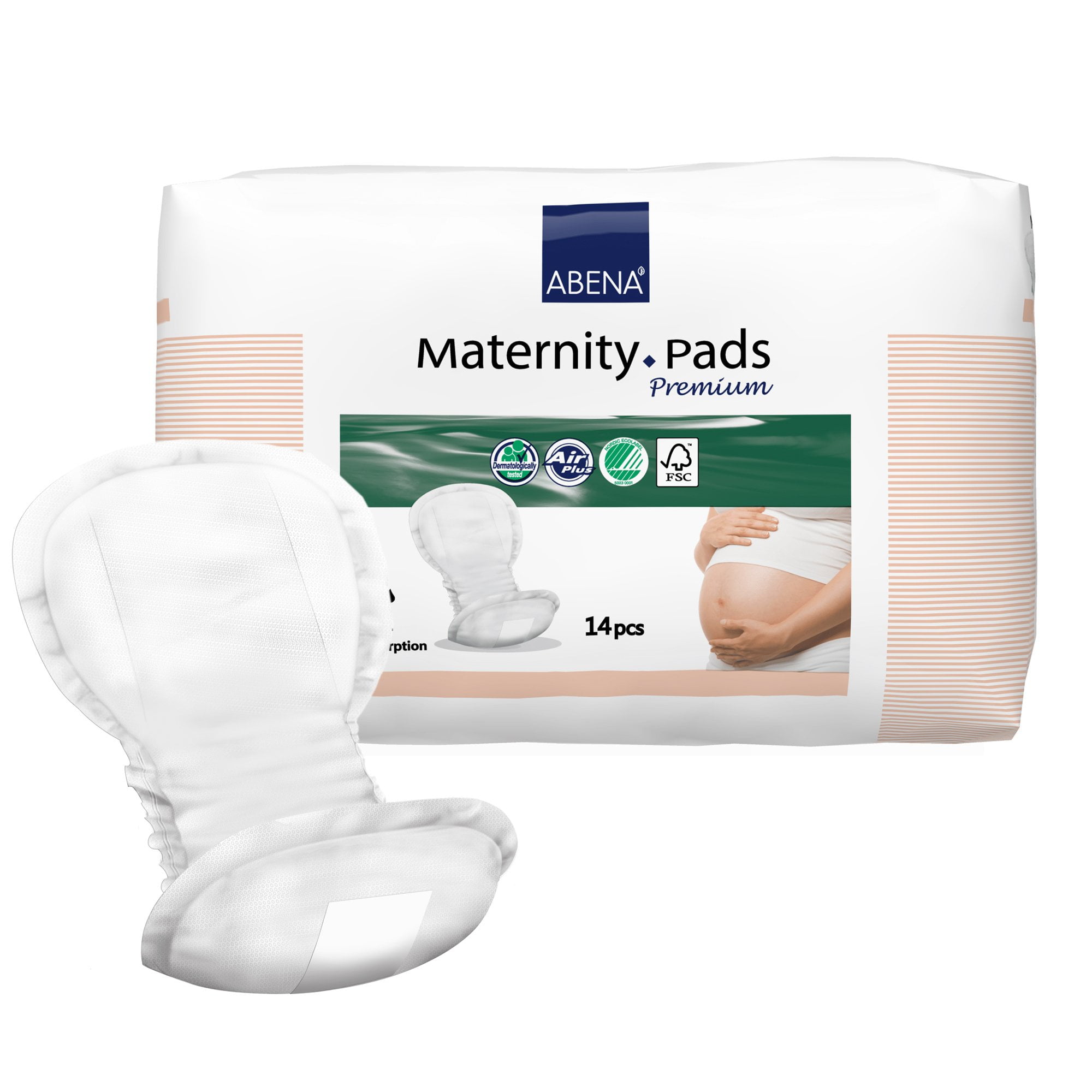 Abena Maternity Pad Premium Incontinence Liner Moderate Absorbency 1000016571 112 per Bag