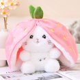 thumbnail image 3 of Juguetes de peluche de abeja de 20cm/30cm, fruta linda, fresa de gatos, Animal de peluche Kawaii suave, escondite en bolsa, juguetes para niños, regalo para niñas, 3 of 5