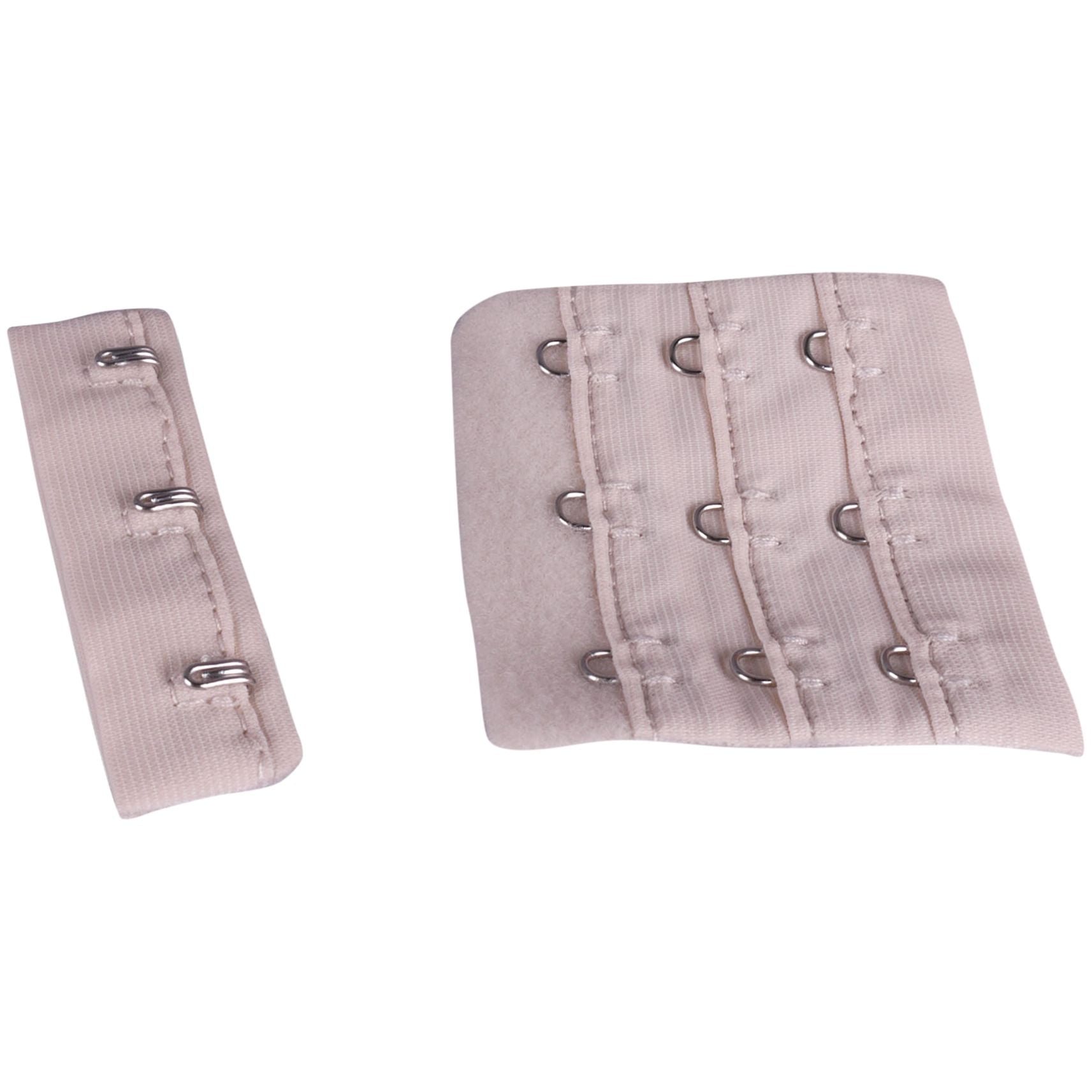 Porcelynne Beige Bra Hook and Eye Replacement Closure with Silver Hardware 3 Rows 2 1/4
