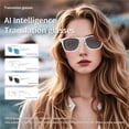 thumbnail image 3 of Gafas inteligentes RYDOX Hearview for sordos, gafas inteligentes con traducción de idiomas por IA, chat, llamadas Bluetooth inteligentes, auriculares táctiles, gafas de sol en tiempo real for mujer(Fu, 3 of 5