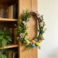 thumbnail image 5 of Easter Wreath, Artificial Green Decorative Wreath for Home and Door Decoration, Natural Feel Spring Holiday Decor, 30cm, 5 of 8