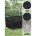 thumbnail image 4 of Cubierta de mesa de jardín en forma de L, cubierta de mesa de jardín Oxford impermeable, cubierta de muebles de jardín Lona protectora para sofá en forma de L, sofá de esquina (215x215x87CM) Ormromra XDJJ-3-2, 4 of 7