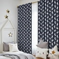 thumbnail image 5 of Blackout Kids Curtains,Dark Blue Cartoon Unicorn Heart Pattern Childrens Insulated Curtains Set Of 2,Bedroom Essentials,Toddler Room Decor 52"x84", 5 of 5