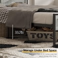 thumbnail image 2 of Veanerwood Queen Platform Bed Frame with Headboard, LED Lights and Power Strip, for Adult, 2 of 7