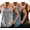 3 Pack-black/Light Grey/Navy Blue, variant on COOFANDY Mens Workout Gym Tank Tops Y-Back Sleeveless Muscle Shirts Bodybuilding Boxing Tops Summer Beach Tank Top