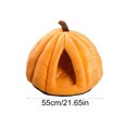 thumbnail image 5 of mdesiwst Pumpkin Cat Bed with Removable Washable Cushioned Pillow Winter Warm Small Medium Dog Cat Pet Cave House Indoor Kitten Puppy Sleeping Nest, 5 of 8