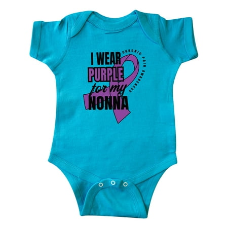 

Inktastic Chronic Pain I Wear Purple For My Nonna Gift Baby Boy or Baby Girl Bodysuit