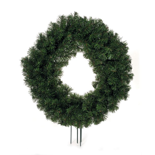 20 Inch Evergreen Cemetery Wreath With 160 Tips And Spike Walmart Com 20 Inch Evergreen Cemetery Wreath With 160 Tips And Spike Walmart Com