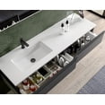 thumbnail image 2 of DAX Mara Solid Surface Basin with Left Single Bowl, 48", Matte White, 2 of 2