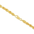 thumbnail image 4 of 10K Yellow Gold Diamond Cut Rope Chain Necklace â€“ Measures 22 Inches Length x 4mm Thickness, 4 of 7