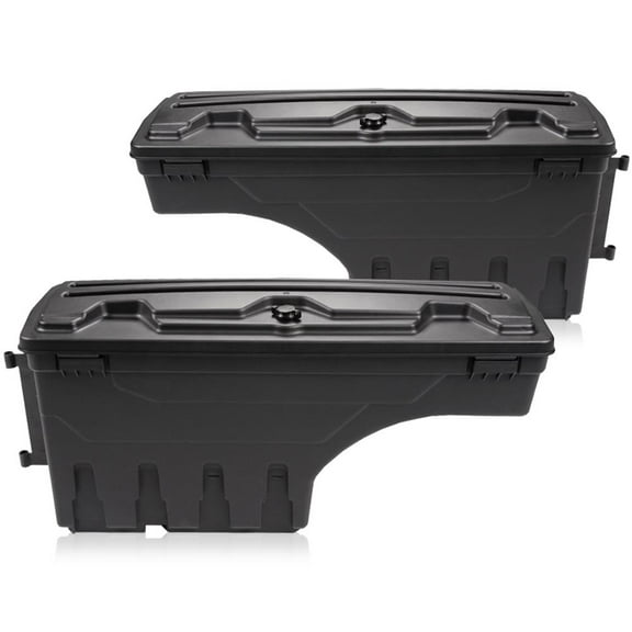 CROSSDESIGN Lockable Storage Box Truck Bed Toolbox Fit for 2007-2018 Chevy Silverado/GMC Sierra 1500/2500HD/3500HD