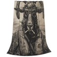 thumbnail image 2 of Balery Vintage Ram Pilot Manta de Felpa Suave y Acogedora – Cobija de Franela Aterciopelada para Cama, Lavable y Cálida para Sofá, Mascotas, Transpirable-40"x30", 2 of 7