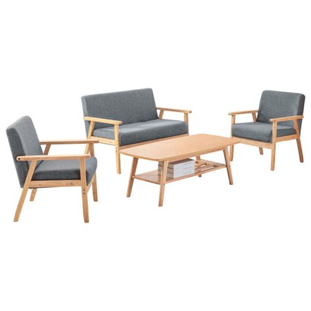 Maykoosh Hollywood Regency Coffee Table Loveseat and 2 Chair Set