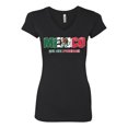 thumbnail image 2 of Wild Bobby Mexico Flag Pride Graphic Si Se Puede Eagle Cactus | Unisex Novelty Graphic T-Shirt | Soccer Football Fan Gift for Men Women Junior Fit V-Neck Tee, 2 of 5