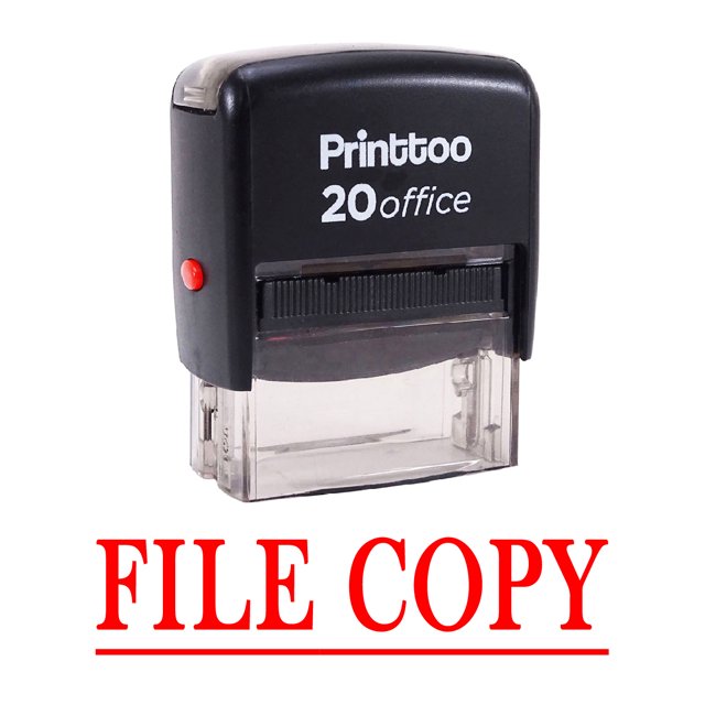Printtoo FILE COPY Self Inking Rubber Stamp Office Stationary Stamp-Red