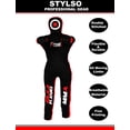 thumbnail image 4 of Dummy Stylus Wrestling Grappling, sin relleno, 5 pies/152 cm, negro, 4 of 6