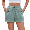 thumbnail image 2 of Activewear Lounge Textured Shorts Dark Green XL, 2 of 7