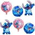 thumbnail image 4 of Globos de fiesta de Lilo y Stitch, globos de película de aluminio para fiesta de Stitch, decoraciones para fiesta de cumpleaños (6 uds), 4 of 4