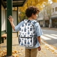 thumbnail image 6 of Police and Rifle White Pattern 17" School Backpacks for Teens,Waterproof Oxford Fabric,S-Shape Padded Straps for School,Travel,Hiking,Camping, 6 of 6