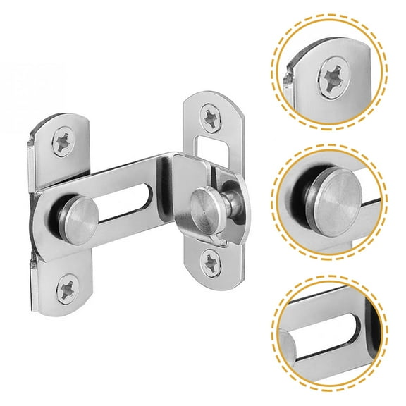 PTOOTP Stainless Steel Barn Door Lock Security Lock with Quick Unlock for Home and Garage