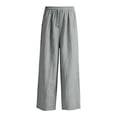 thumbnail image 4 of Girls Cotton Linen Pants for Girls Wide Leg Drawstring Pant Casual Summer Beach Sweatpants Palazzo Flowy Boho Dress Trousers, 4 of 8