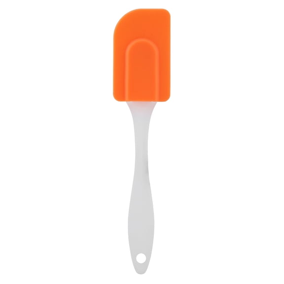 Orange Silicone Spatula - Heat Resistant Scraper for Baking, Mixing & Cooking