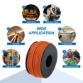 thumbnail image 5 of Uxcell 20 Gauge Silicone Wire 20AWG Electrical Wire Stranded Tinned Copper High Temp Hookup Spool 98.4ft Orange, 5 of 7