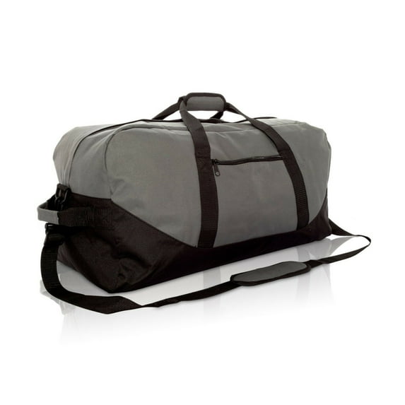 Sports Duffel Bag 25 Inches Foldable Gym Bag for Men Women Duffle Bag Lightweight with Inner Pocket for Travel Sports, Gray