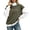 Army Green, variant on Pullover Sweatshirts for Women's Split Stand Collar Color Block Oversized Sport Hoodless Long Sleeve Tops High Neck Fall Tunic Blouses